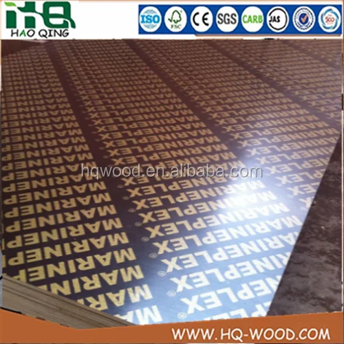 Морская фанера Linyi для рынка Ближнего Востока, фанера с коричневым пленочным покрытием