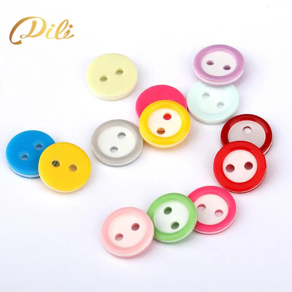 10mm Diameter Resin Button Two Holes Buttons for Shirt  button with logo