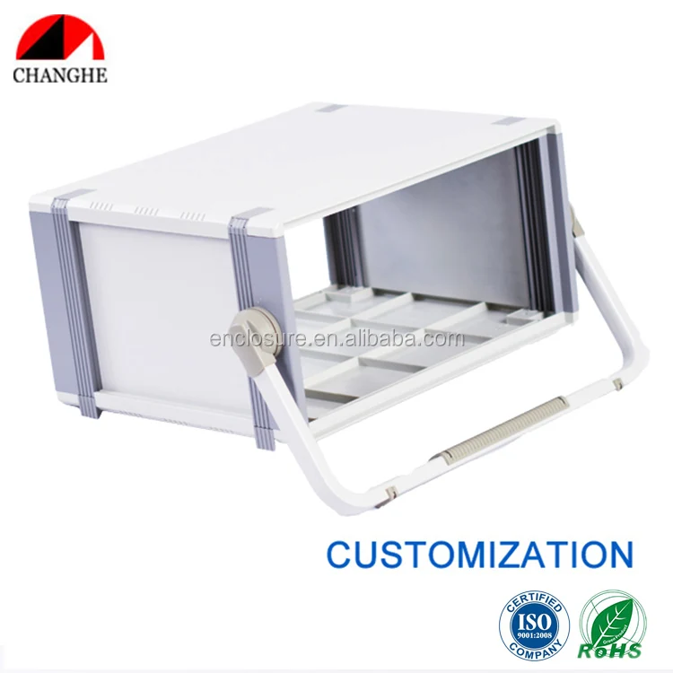 Custom plastic and aluminum desktop enclosure console enclosure instrument case 02B