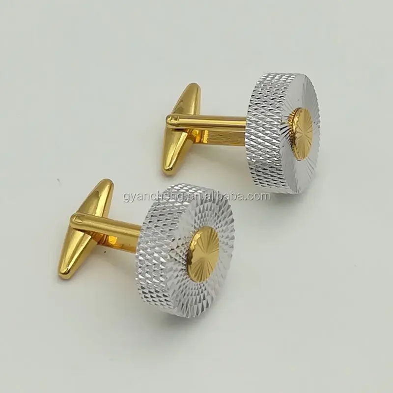 Лидер продаж мужские запонки на заказ золотого и серебряного цвета оптовая продажа от производителя