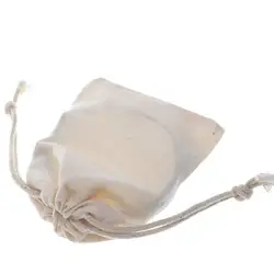 Double Drawstring Cotton Muslin Bags, organic cotton packaging bags