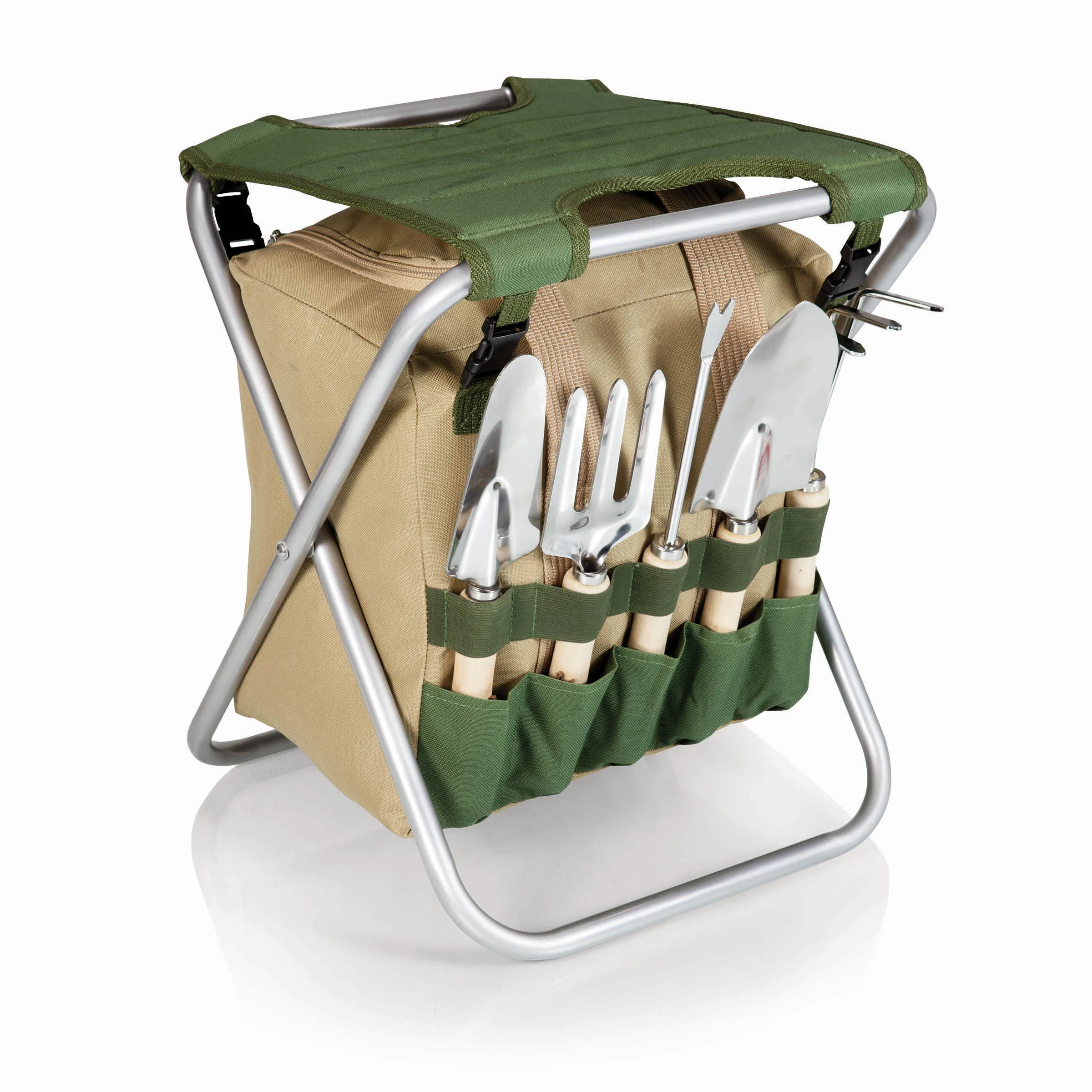 High Quality Wholesale Portable Folding Garden Tool Bags Chair With Garden Hand Tool