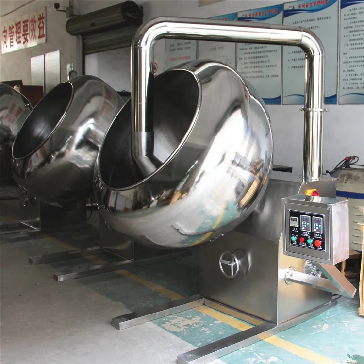 wide output range commercial industrial Pear shape coating pan machine