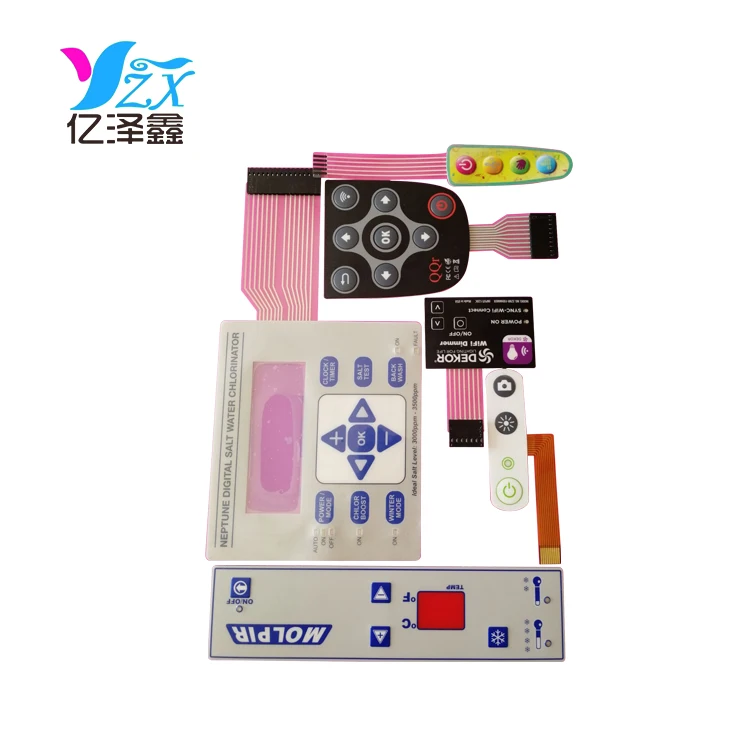 Professional factory widely applied membrane switch rubber dome switch keyboard