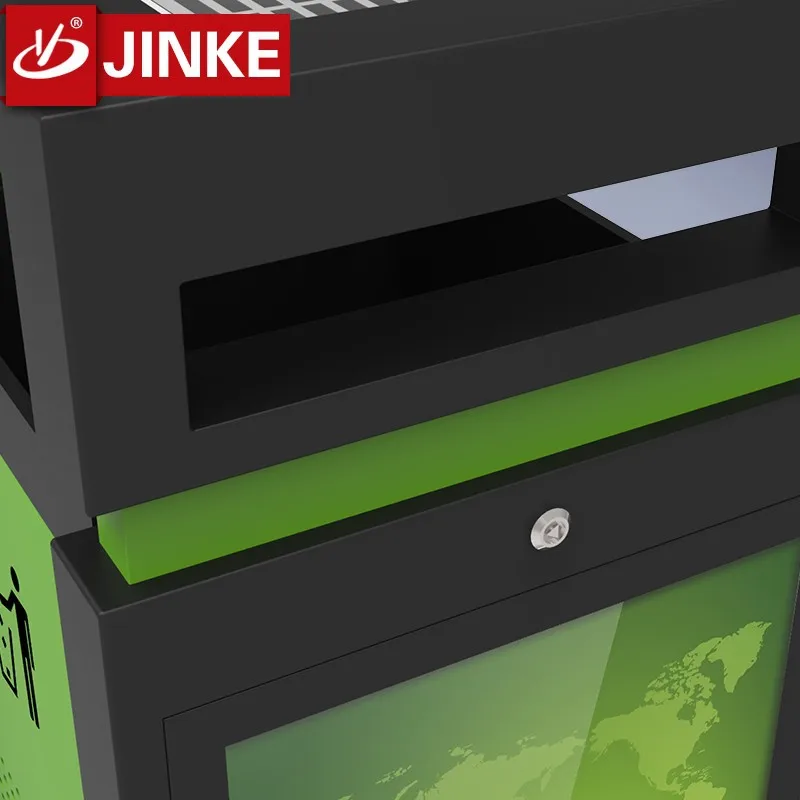 Metal Recycling Automatic Solar Trash Can Fancy Dustbin Type