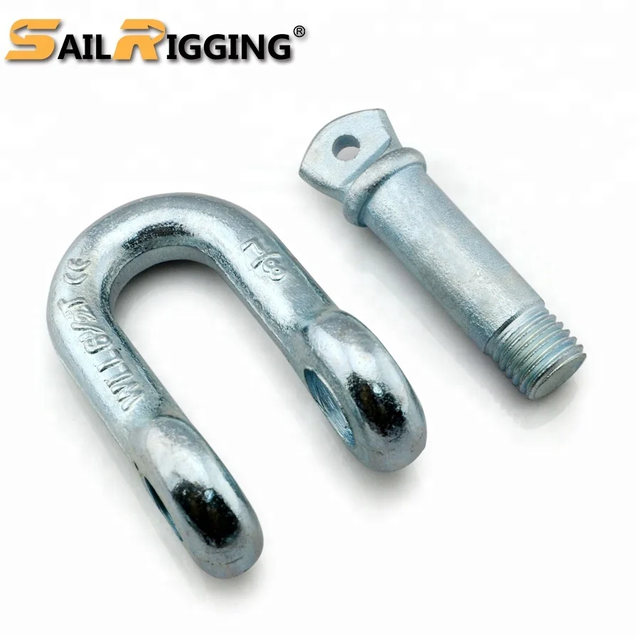 Размер 3/4 дюйма WLL, 4,75 тонны, стальная кованая Скоба типа D стандарта США G210