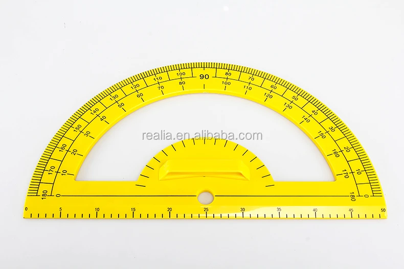 Преподавательный пластиковый транспортир