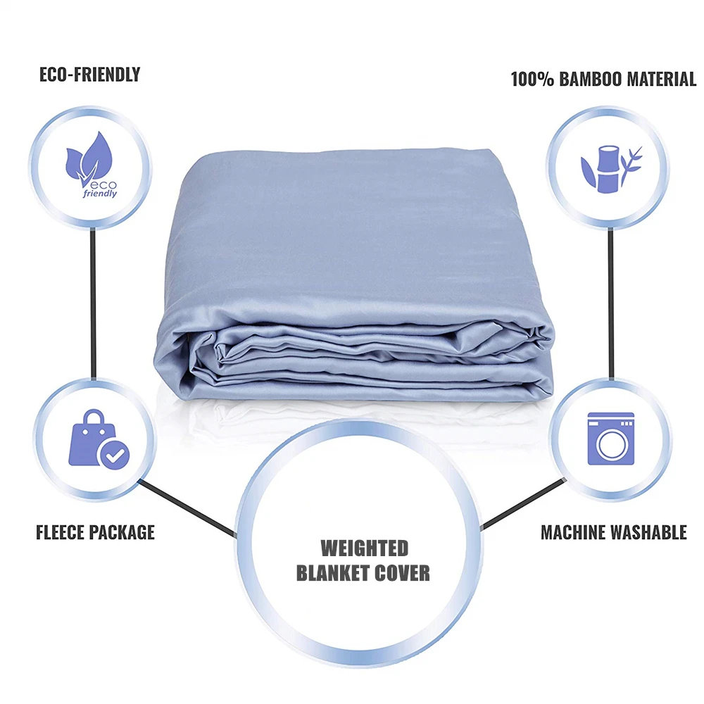 Organic Bamboo Duvet Cover for Weighted Blankets