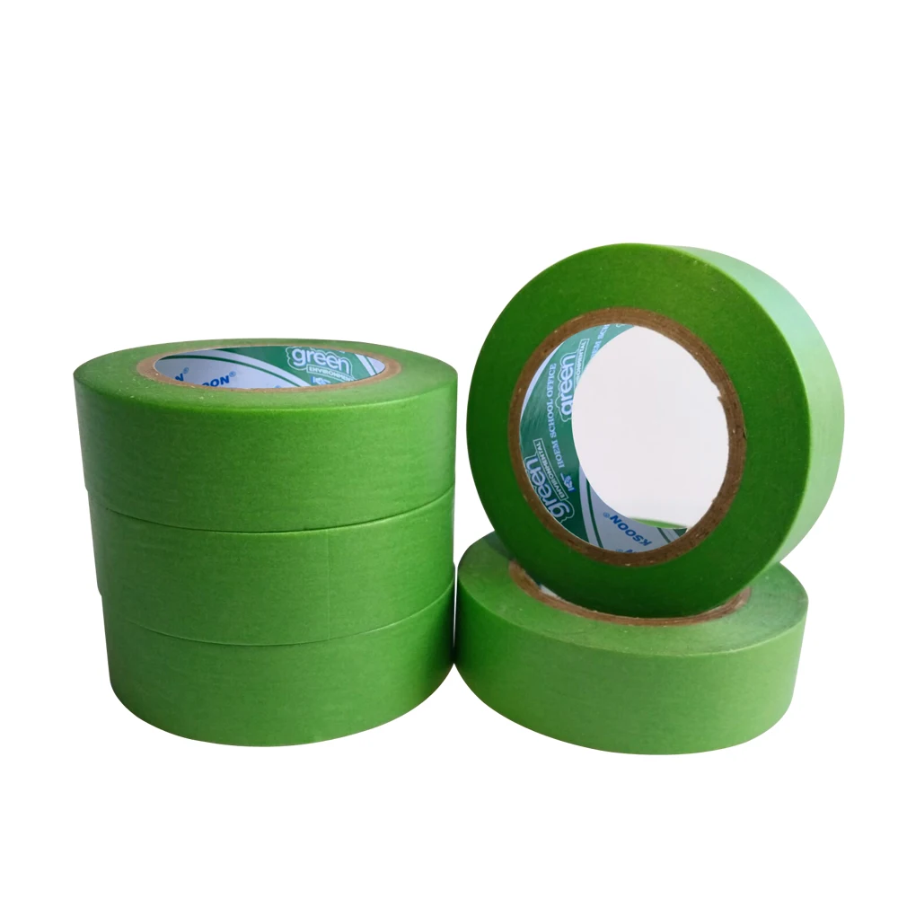50mm Wide Green Waterproof Painters Masking tape for Automobive Application