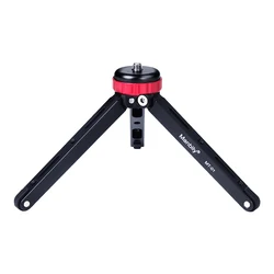 Manbily MT-01 CNC Aluminum DSLR Camera Gimbal Stabilizer Mini Small Desktop Stand Table Top Tripod with 1/4 and 3/8 Screw Mount