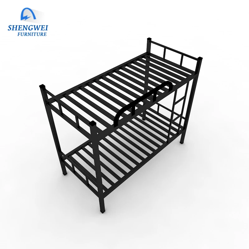 Factory dubai strong steel tube loft bunk bed dormitory use kids bunk bed for two person