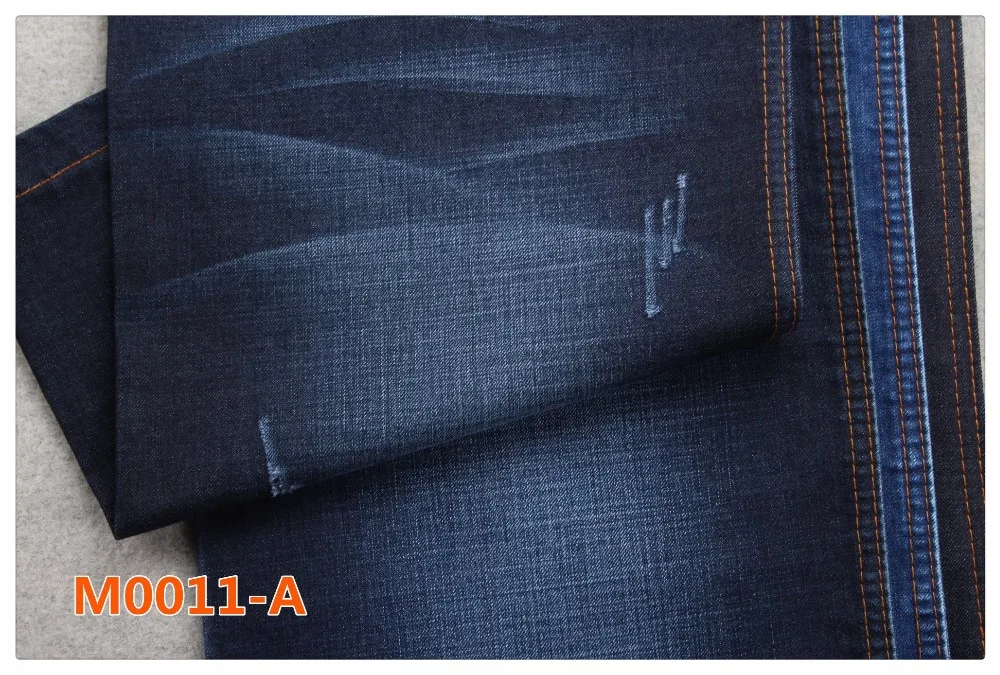 65% cotton 35% polyester 10.5 oz cotton slub denim fabric jeansmaterial