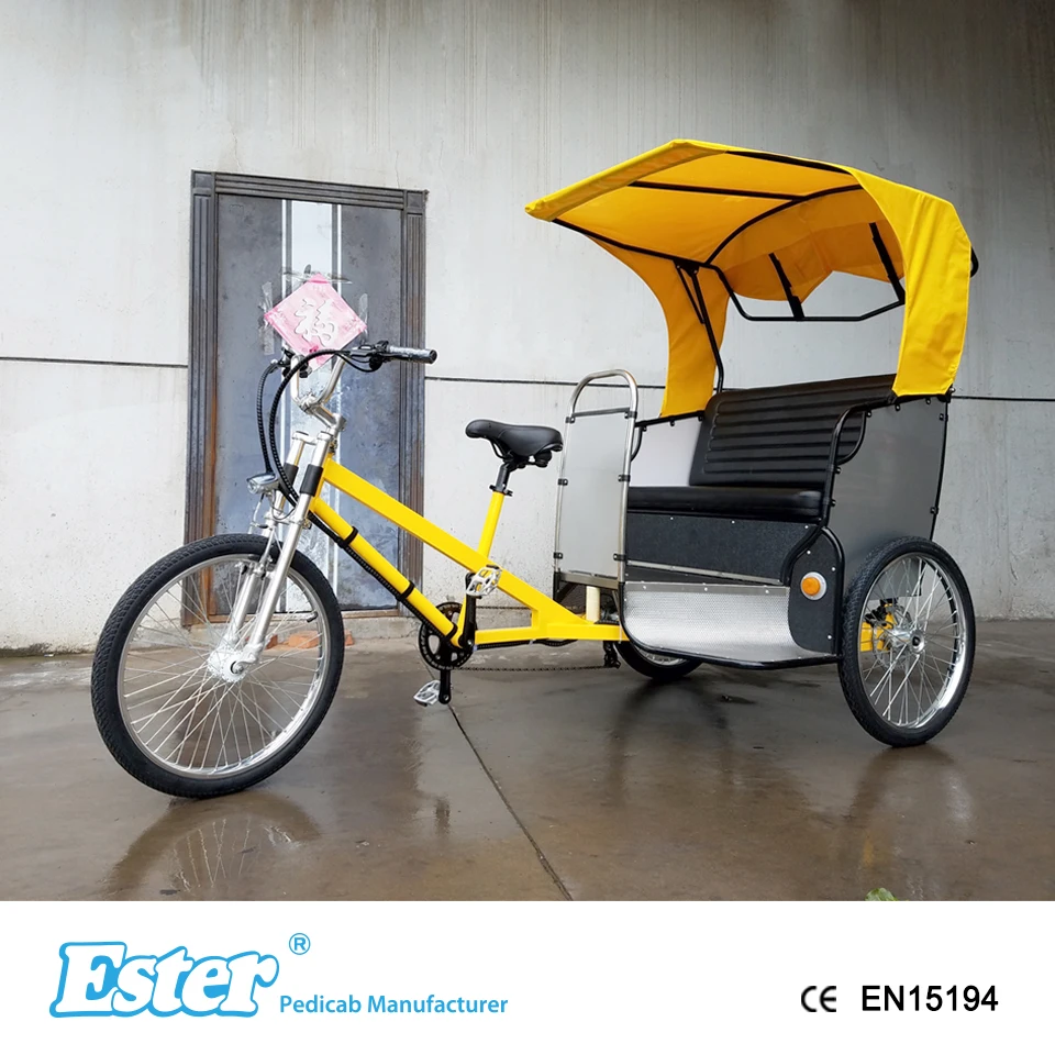 ESTER 3 Wheel Pedicab LED Lights More Colors Choice , tricycle for adults bike trike   taxi
