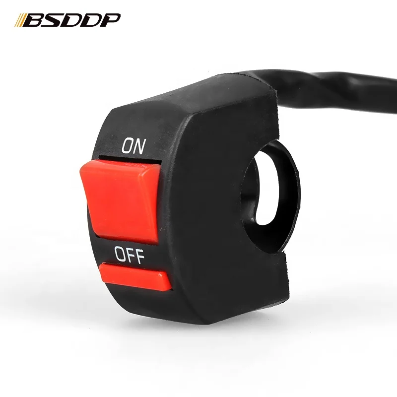 Motorcycle switch mountain bike electric car faucet two-line  flameout  headlight modification