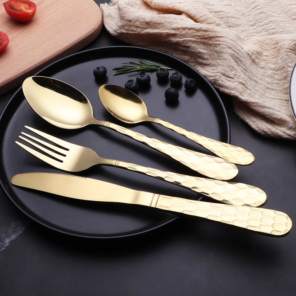 
Mirror polishing stainless steel flatware set 24 pcs cutlery set with wooden box 