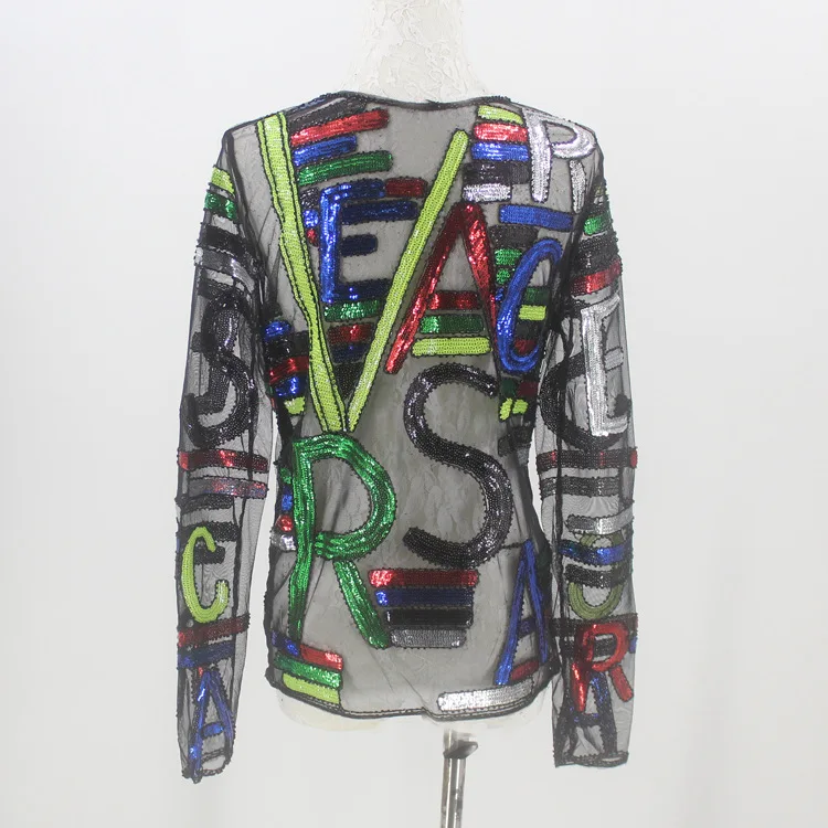 Women sequin blouse