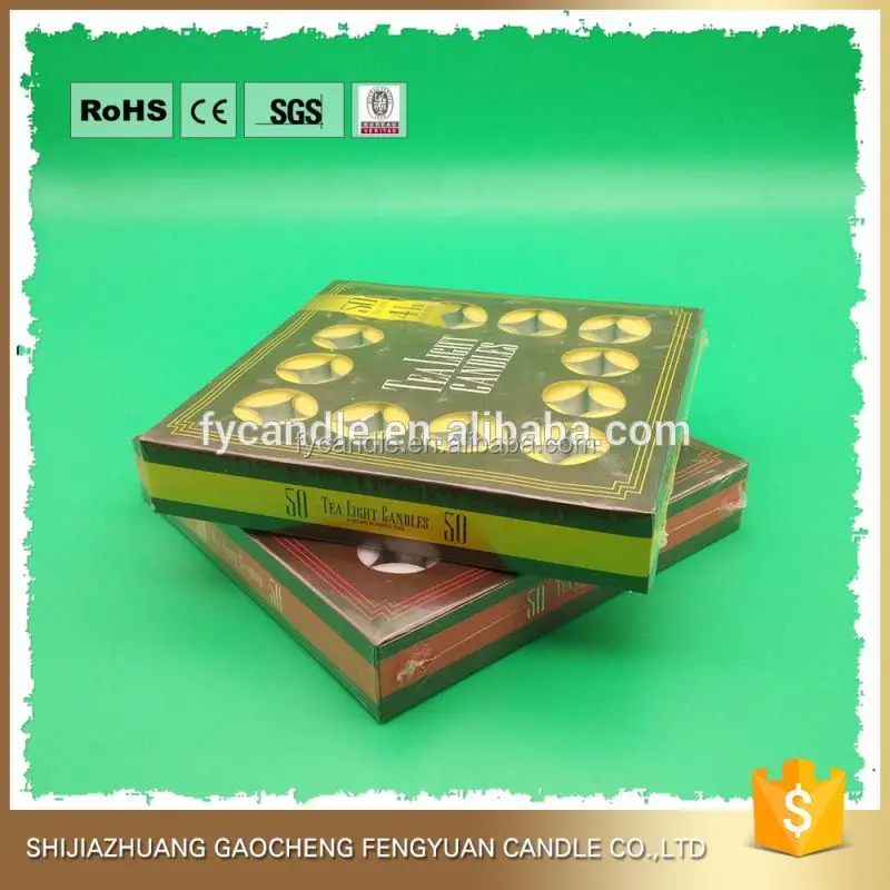 wholesale decorative unscented wax glitter tea light candle