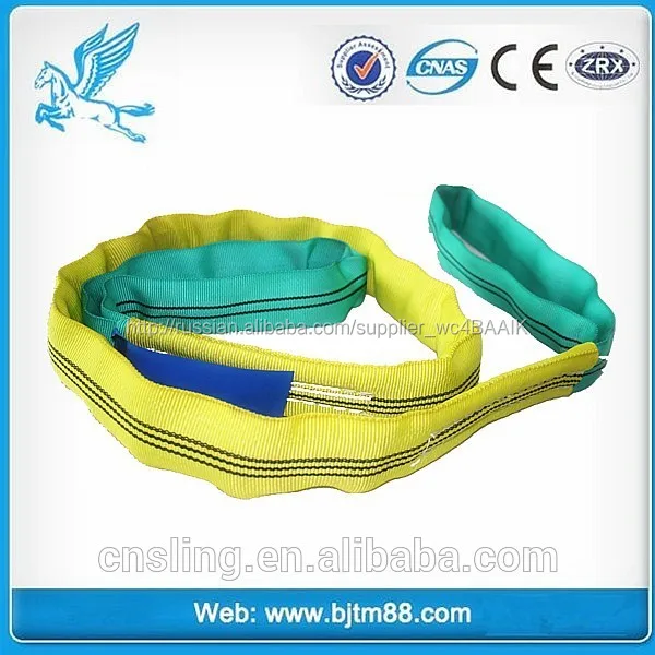Alibaba express soft round mast sling/eye eye polyester soft round sling