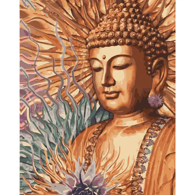 modern buddha canvas oil painting made in China