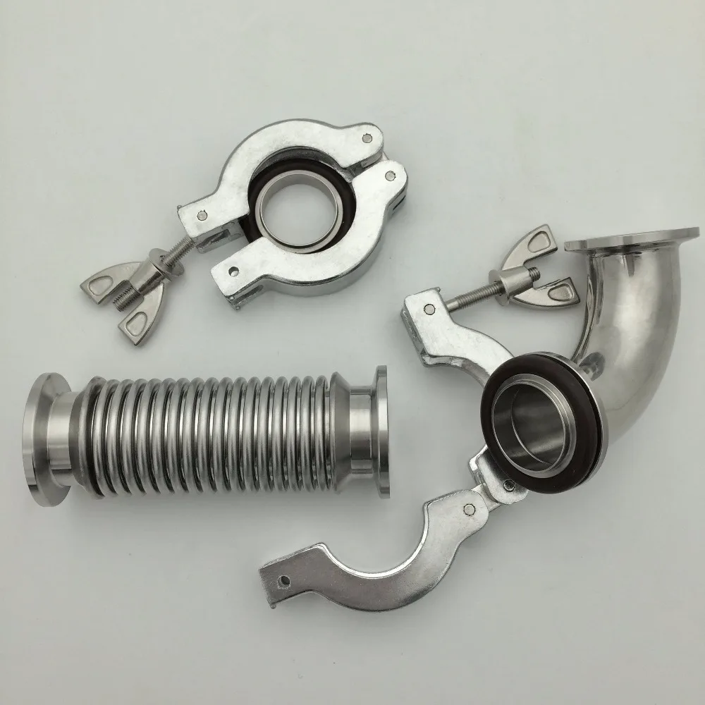 KF25 Aluminum clamp SS304 centering ring with vviton O-ring