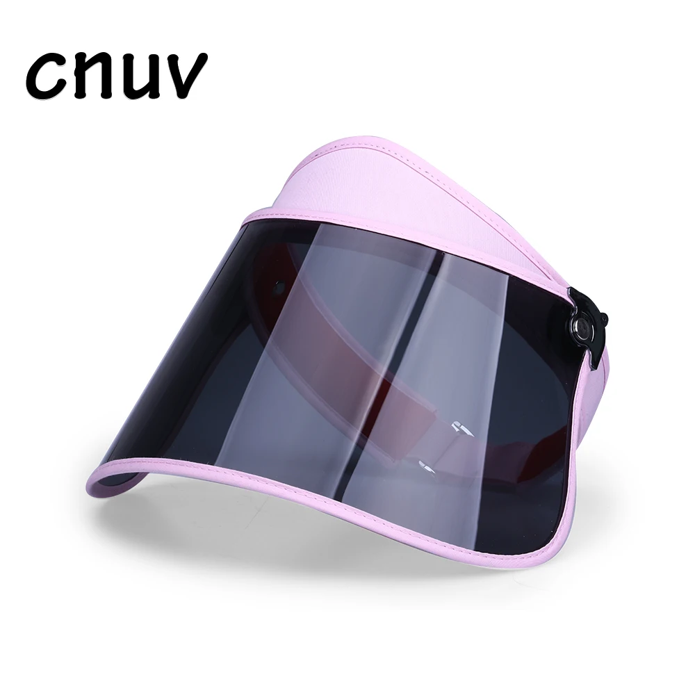 Polarizing visor caps male summer outdoor fishing bike helmet with large PVC sun visor hat
