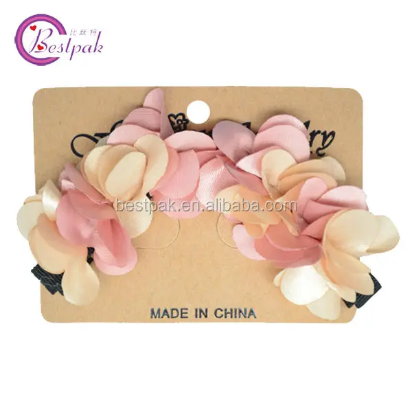 artificial new style hot sale small polyester satin adult hair clip