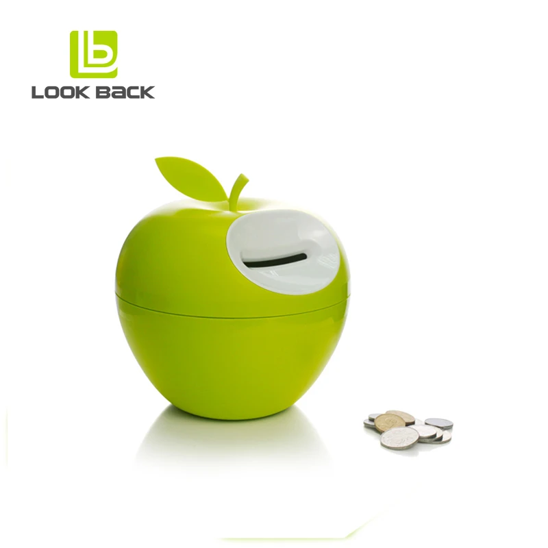 LOOK BACK christmas gift plastic wholesale piggy banks money bank for kids