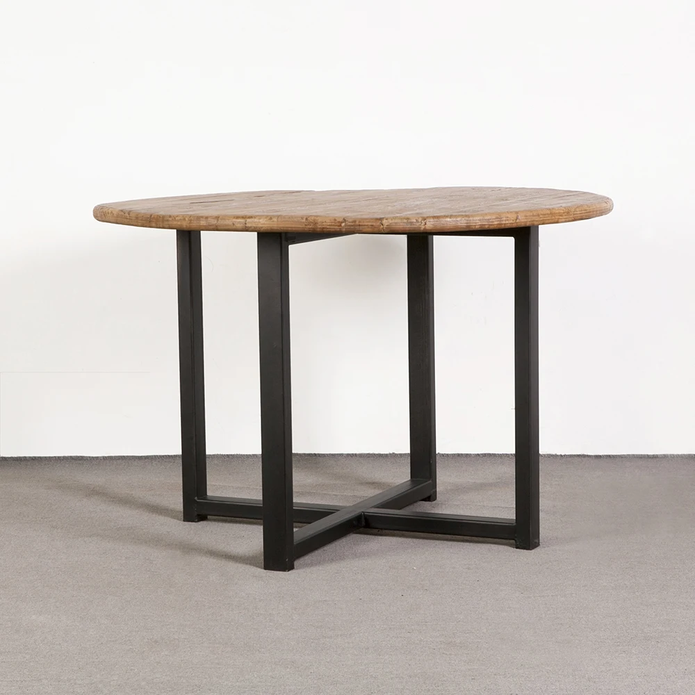 
Античный круглый переработанный Восстановленный обеденный стол 