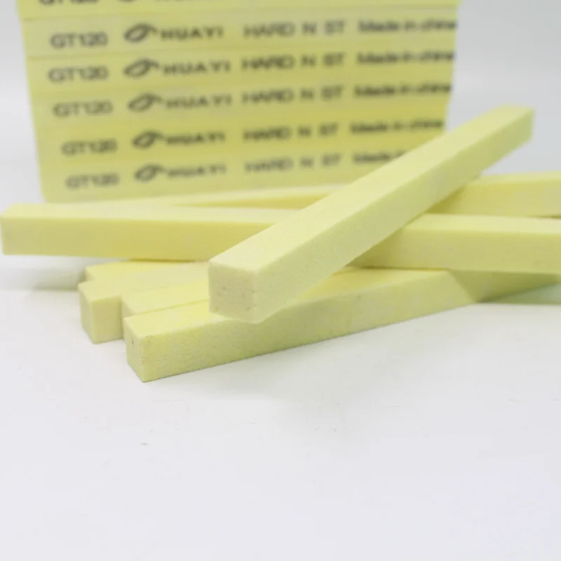 Yellow oil stone strip Sharpening Polishing stone for HSS/steel