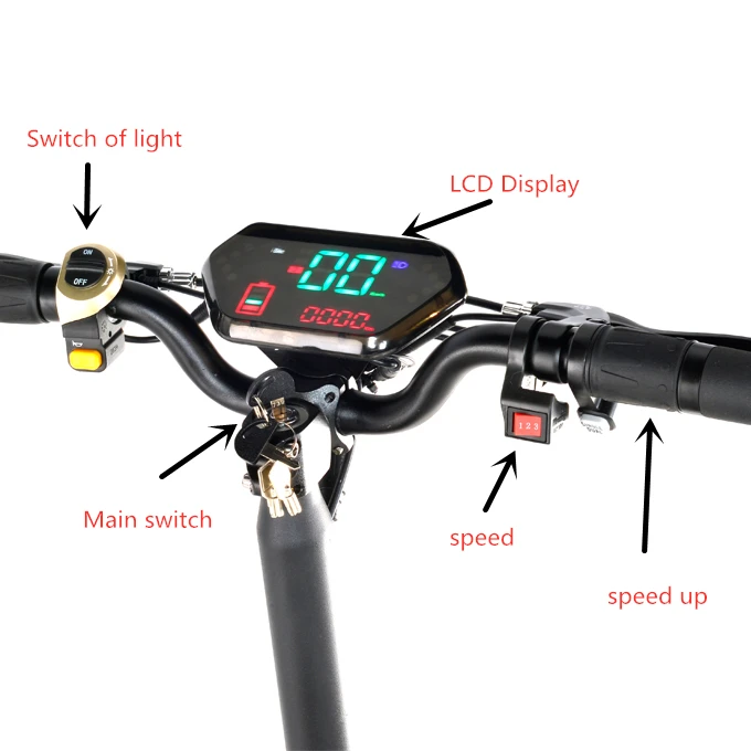 
Electric Scooter 11inch 2*1000w 60v 25a Best Adult Chinese Brushless Motor Power Battery 