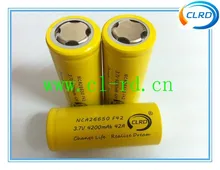 Free shipping 3pcs/lot NCA26650 4200mah 42amp 26650 high power tool battery for e-cig mod