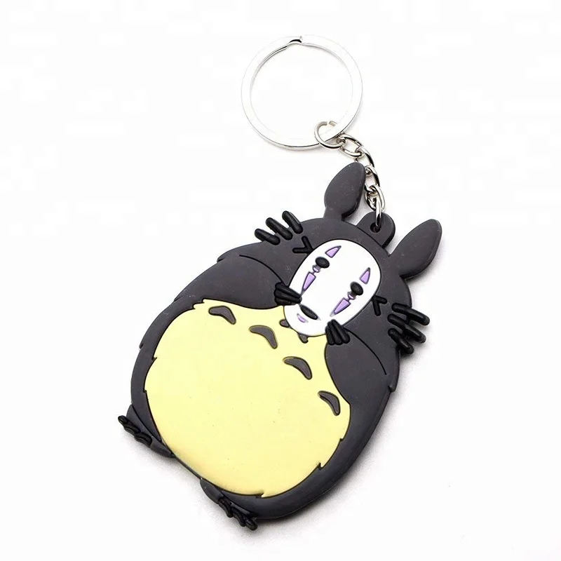China Factory Wholesale Custom Totoro Anime Pvc Keychain