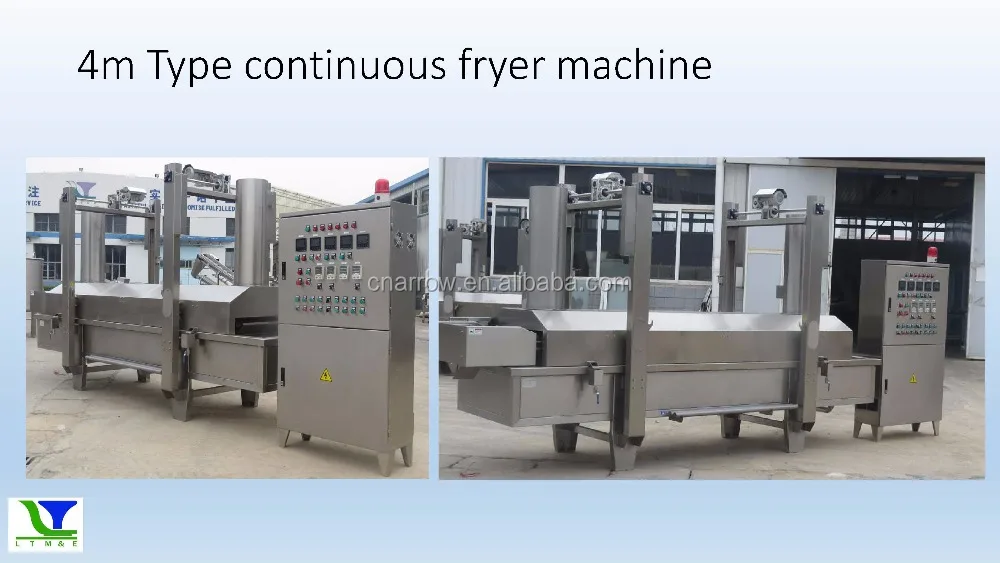 100-400kg/h Pellet fryer machine/deep fryer
