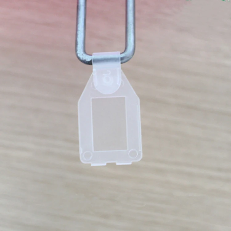 Clear plastic label holder price tag label card merchandise sign display holder