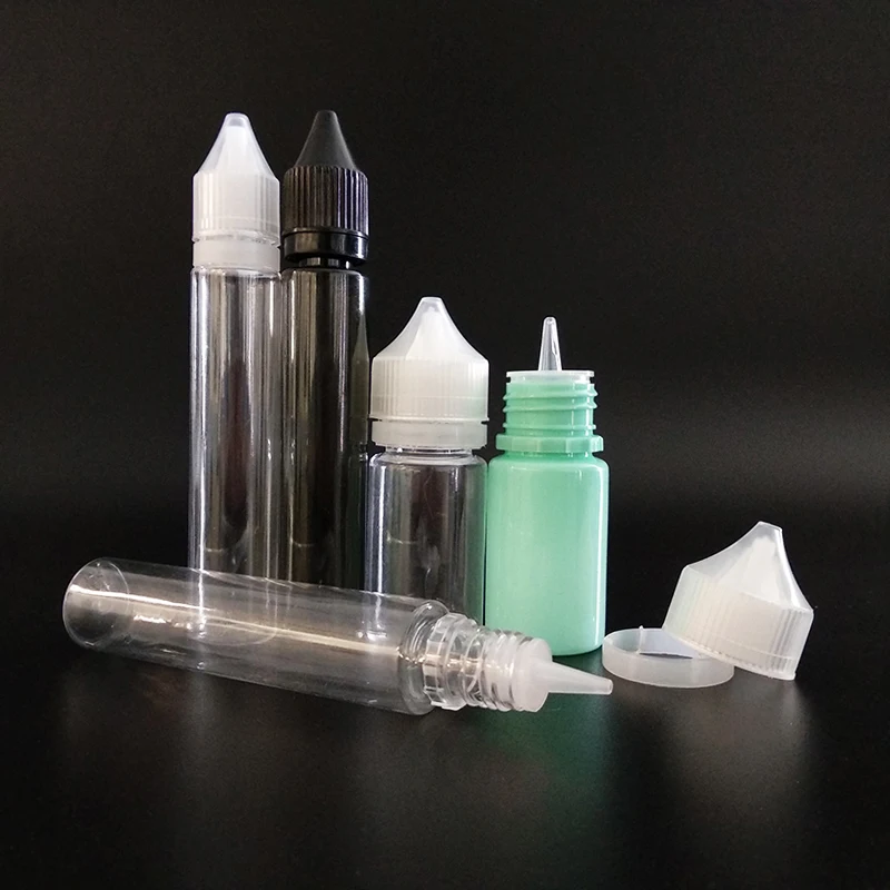 Пластиковая бутылка для электронных сигарет 1 унция 30 мл Пипетка домашних животных бутылки жидкости сока