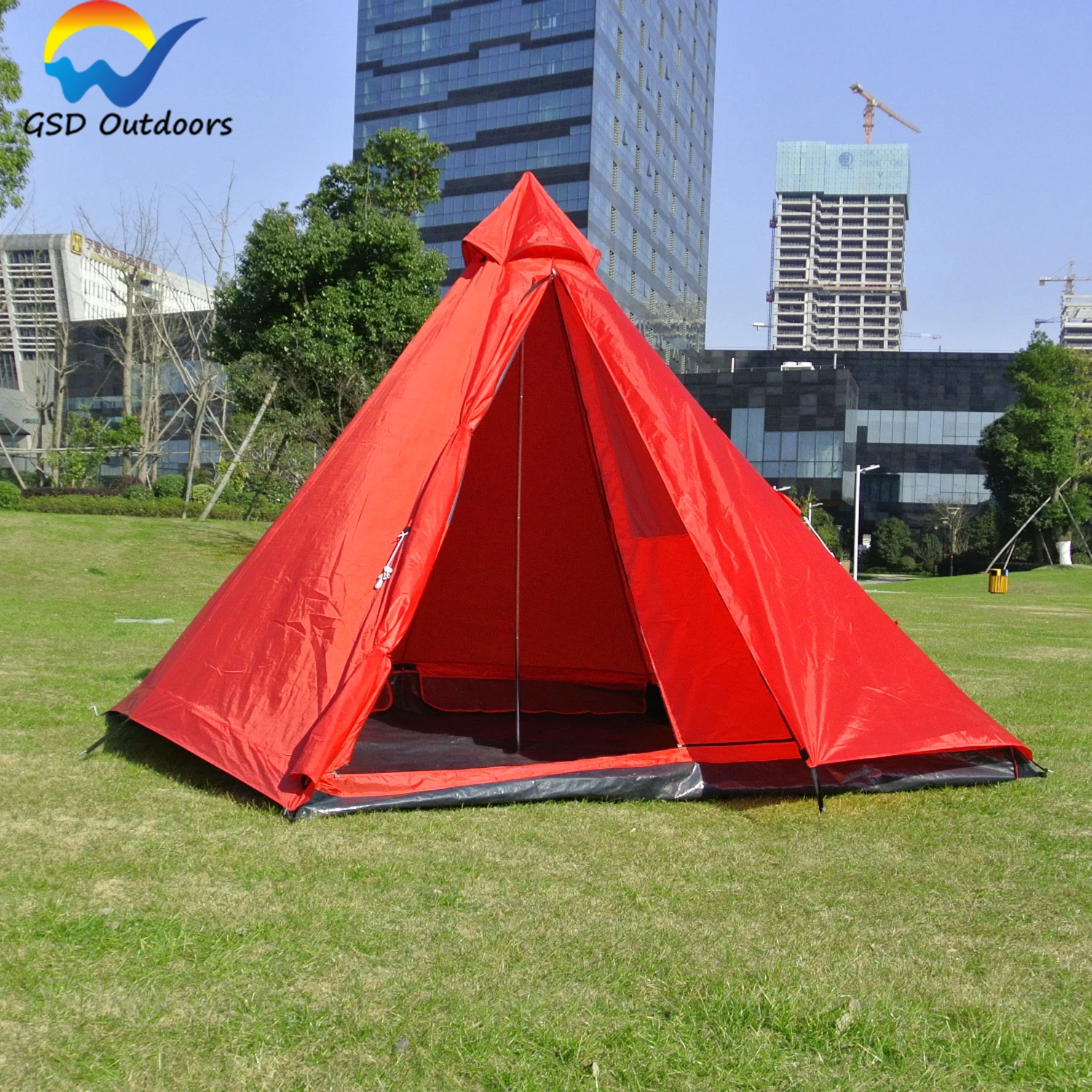 Universal Outdoor Durable Waterproof Camping Tent Square Shape Wholesale Teepee Tent Hiking Adult Tipi Indian Tent