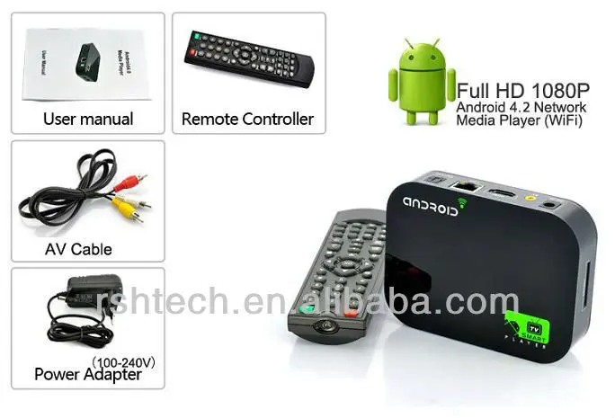 dual core android 4.2 smart tv box ,supports googleTV market and skype webcam chat