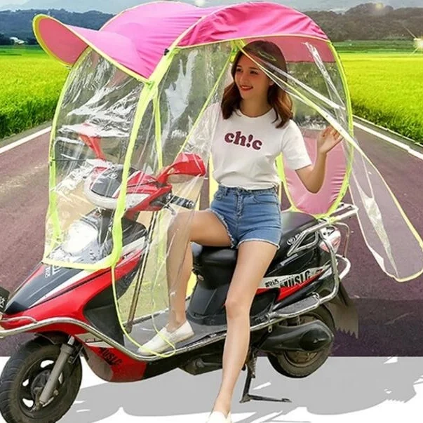 windproof electric bike umbrella scooter bicycle Outdoor Beach Bike Rain electrical bike umbrella