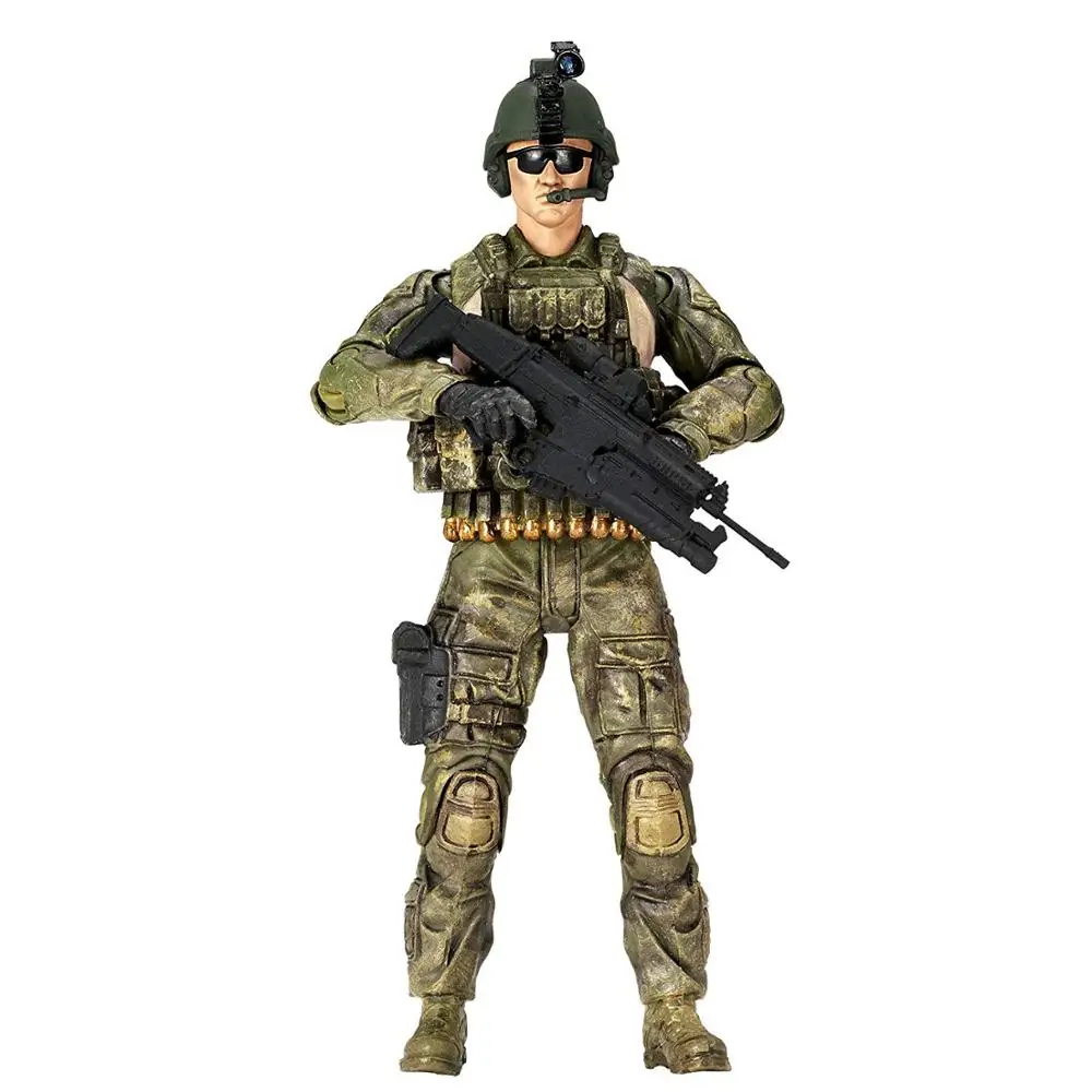 Army Men Toys Cheap Hot Sale Custom Military Plastic for Kids PVC OEM Weapon Novelty Military Toys for Children Color Window Box