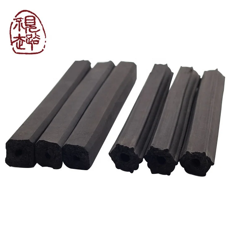 Export packaging briquette square bamboo powder stick instant charcoal