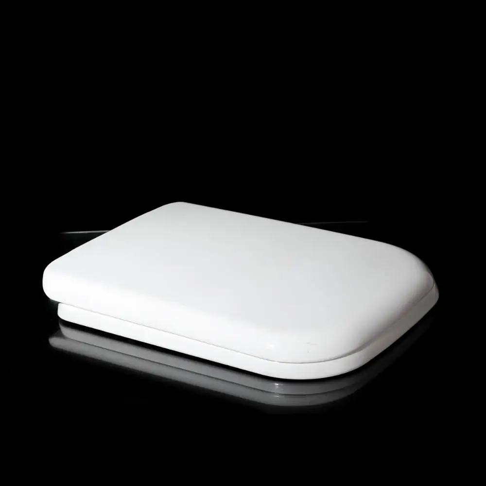 Top selling rectangular square design anglo indian toilet seat with cover soft close hinge
