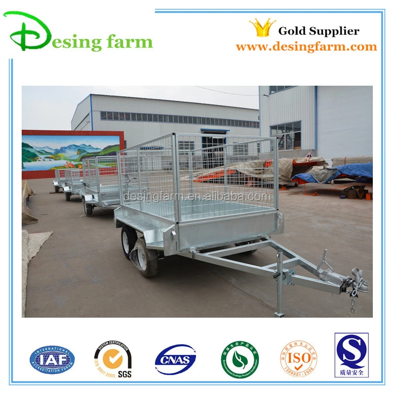 Galvanized 7x4 Car Box Cage Utility Trailer