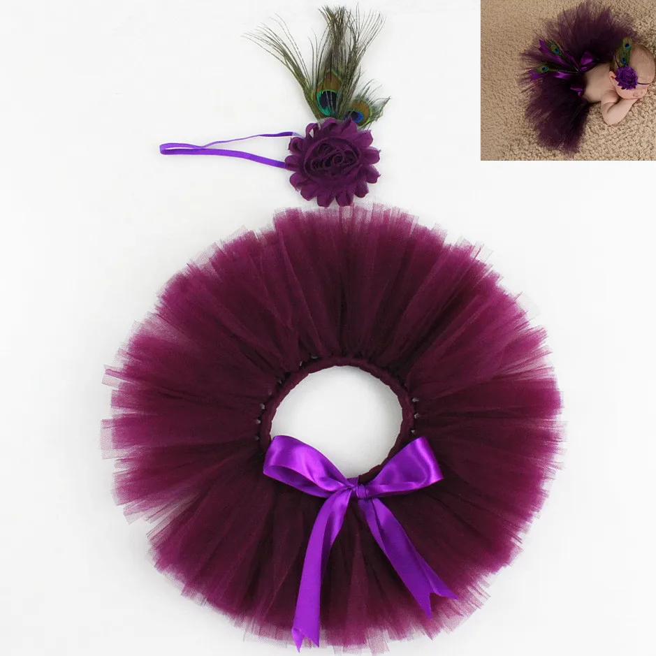 
Photo Shoot Newborn Tutu Headband Set Baby Girl Tutu Newborn Photo Props Baby Photography Newborn Tutu Skirts Headband Outfit 