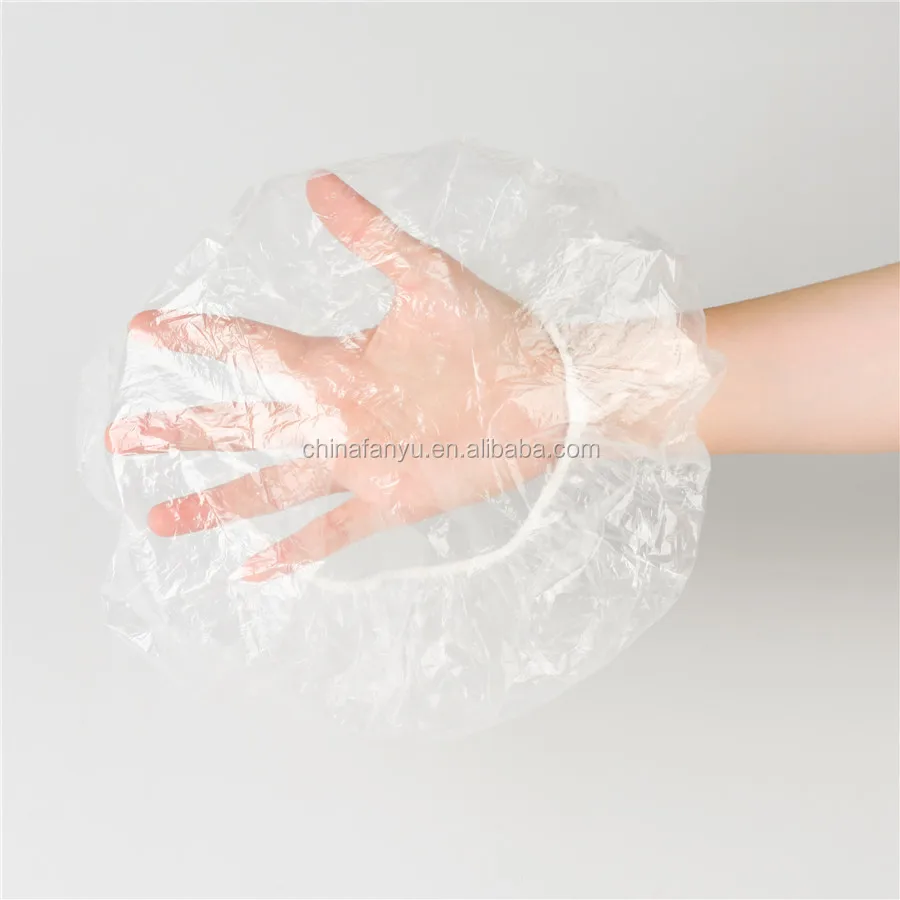 pe one time shampoo bath shower cap hat