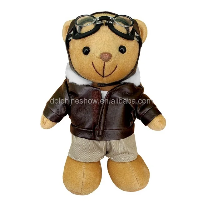 Airline Company Masoct Aviator Koala Bear Soft Toy With Glasses Custom Cute Stuffed Soft Pilot Toy Australia  Koala Bear Plush
