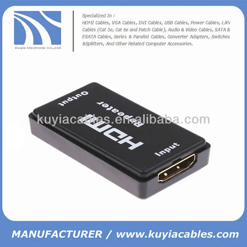 mini hdmi extender repeater amplifier 130ft 40m 1080p