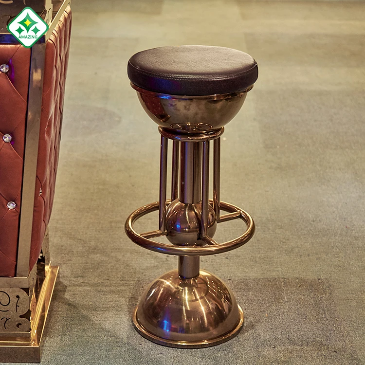hot sales European Style Antique Iron Bar Chair High vintage  metal bar stools bar chairs casino chair