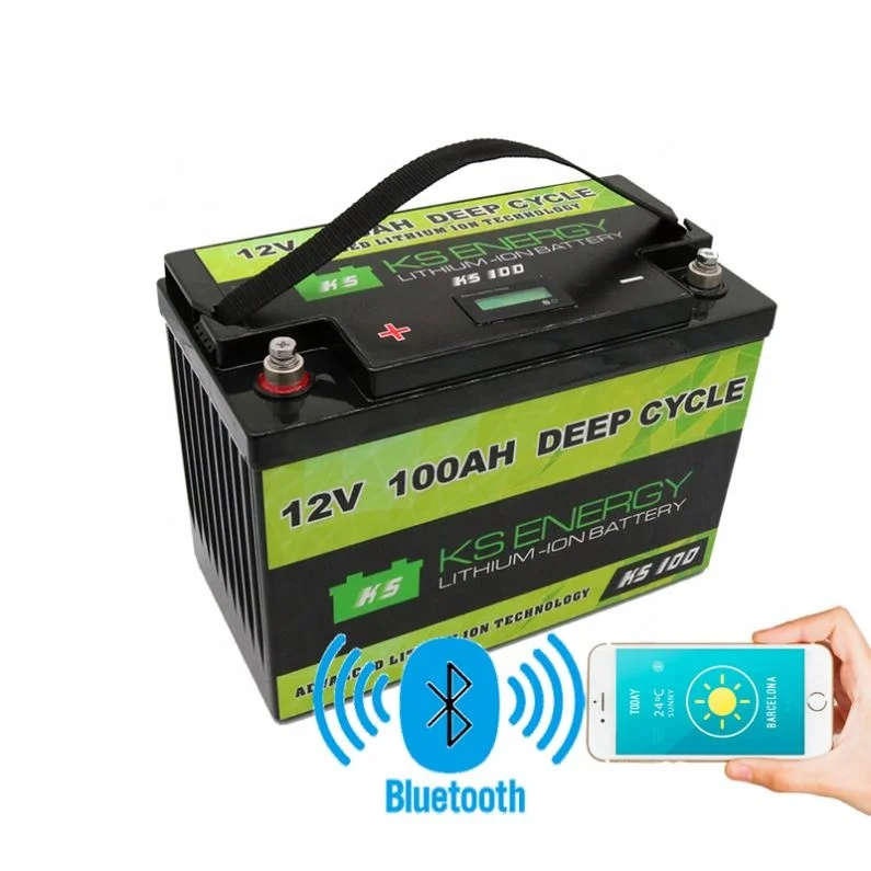 Лучшая цена батарея Lifepo4 100Ah 12V с Bms управлением через приложение