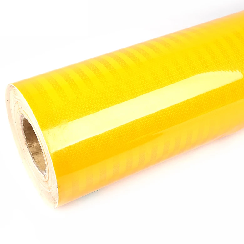 Engineering Grade Stripe Sheeting PVC Reflective Film For Traffic Signs