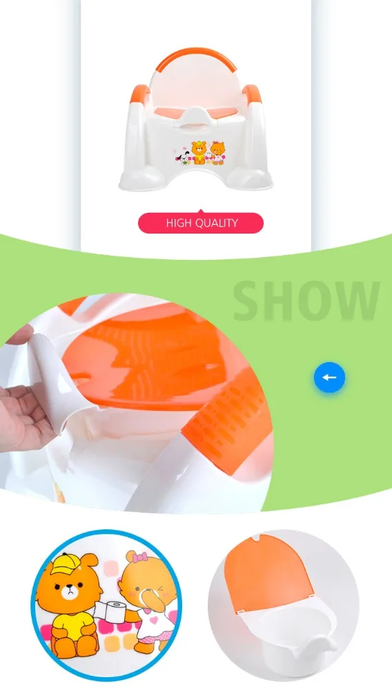 Высококачественное съемное детское сиденье для унитаза, пластиковый портативный детский дорожный горшок для продажи